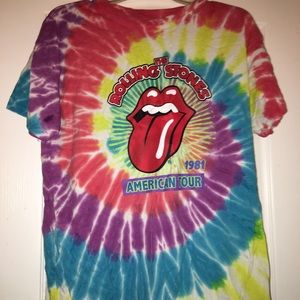 The Rolling Stones tie-dye t-shirt